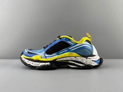 Balenciaga Triple S 2 Thick Sole Low-top Dad Shoes Yellow/Blue/Black Sports Shoes